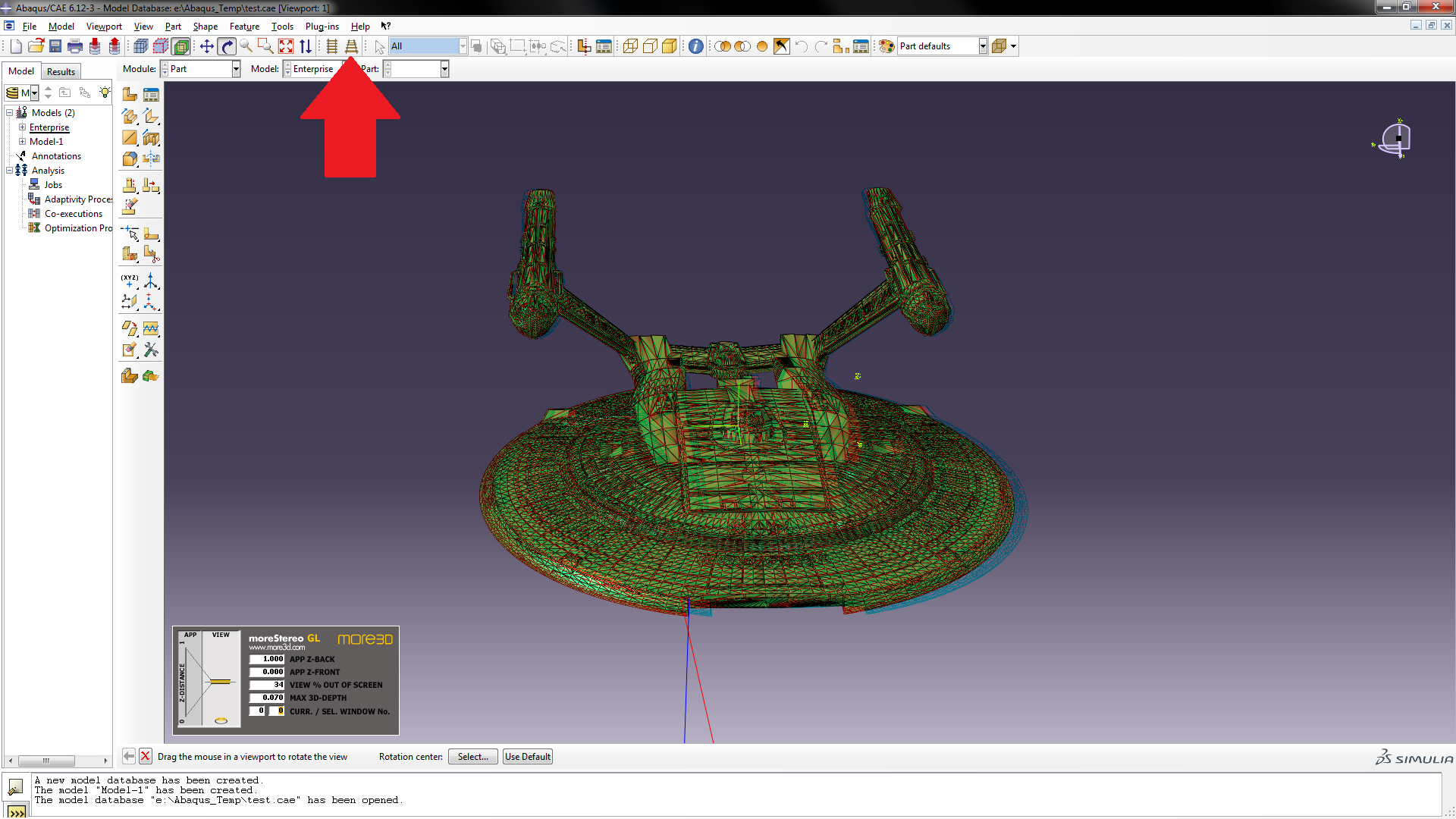 Abaqus in 3D Stereo for 3D Projectors, 3D Displays, 3D TVs and Autostereoscopic Displays