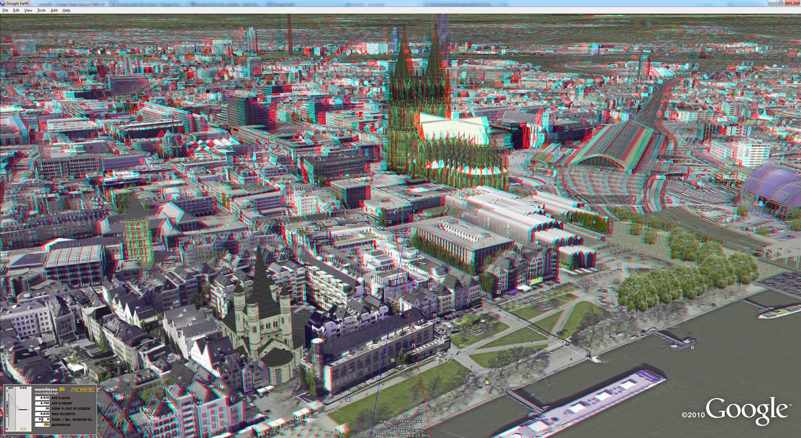 Google Earth in 3D Stereo for 3D Projectors, 3D Displays, 3D TVs and Autostereoscopic Displays Google Earth in 3D Stereo for 3D Projectors, 3D Displays, 3D TVs and Autostereoscopic Displays