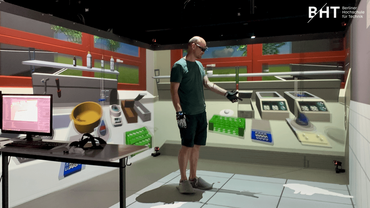 VR Cave in Use as VR Lab for education and research