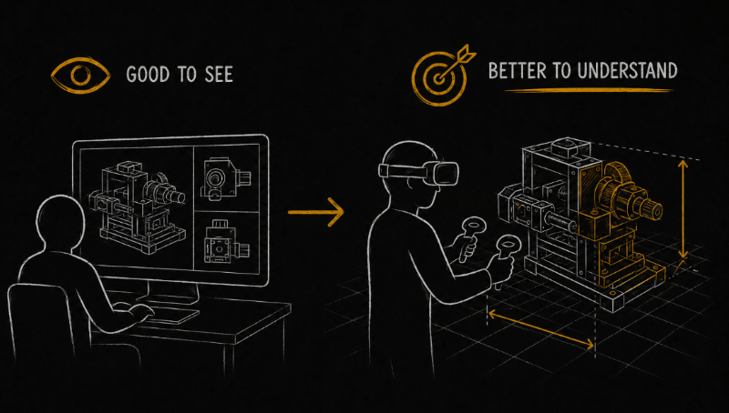 VR does not replace existing tools. It complements them and fills the gaps.