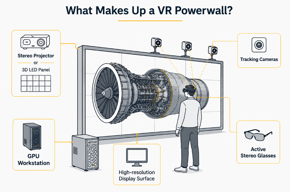 VR Guide 2026: Elements of a VR powerwall