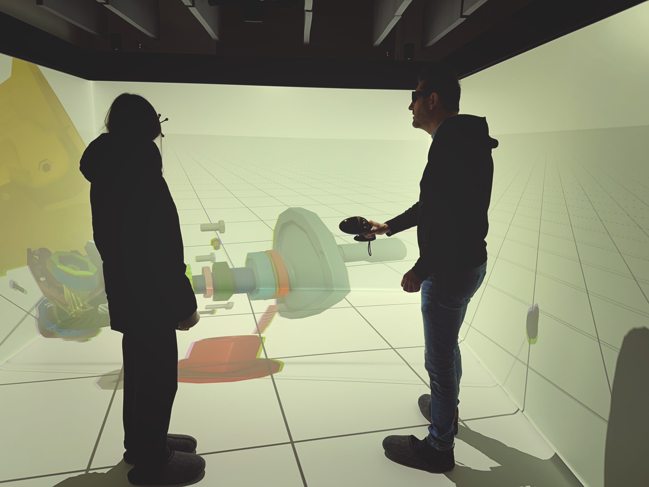 VR Cave Zittau in Use