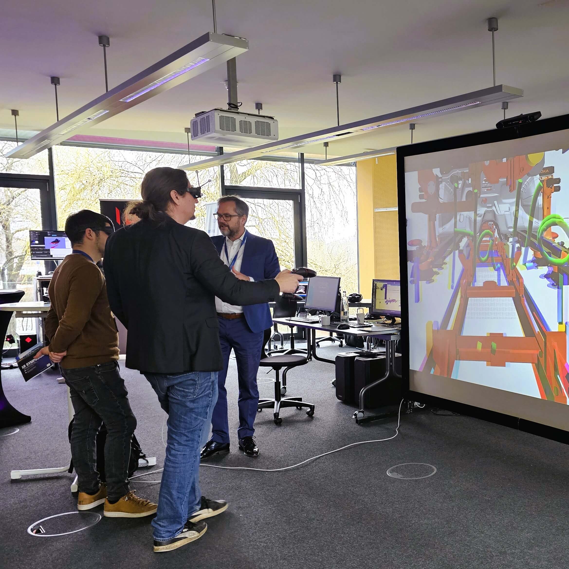 more3D Team working on VR System